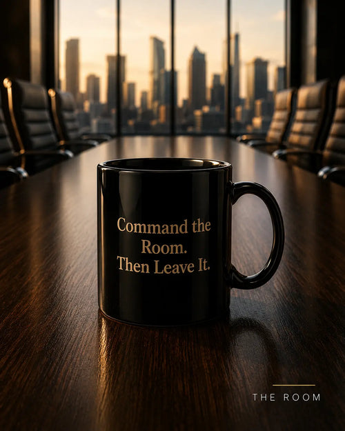 Command the Room Mug — Leadership & Boardroom Ceramic Coffee Mug for Executives | LUMENORA