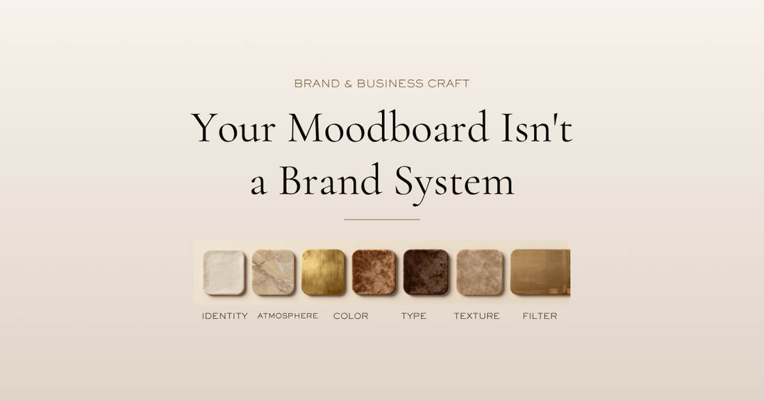 Your Moodboard Isn't a Brand System | Lumenora Studio