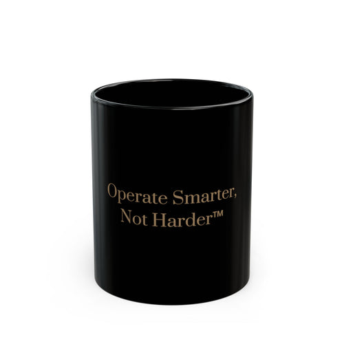 Operate Smarter Not Harder Mug — Signature Executive Ceramic Coffee Mug for Entrepreneurs | LUMENORA