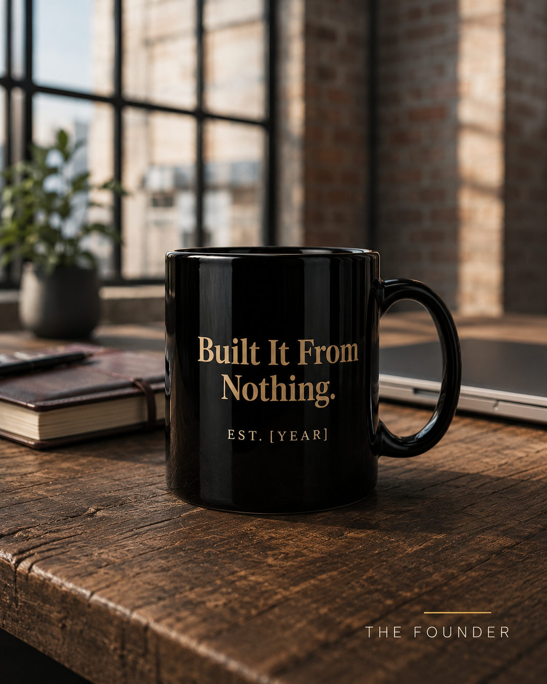 Personalized Founder Gift Mug — Custom Est. Year Ceramic Mug for Entrepreneurs & Startup Founders | LUMENORA