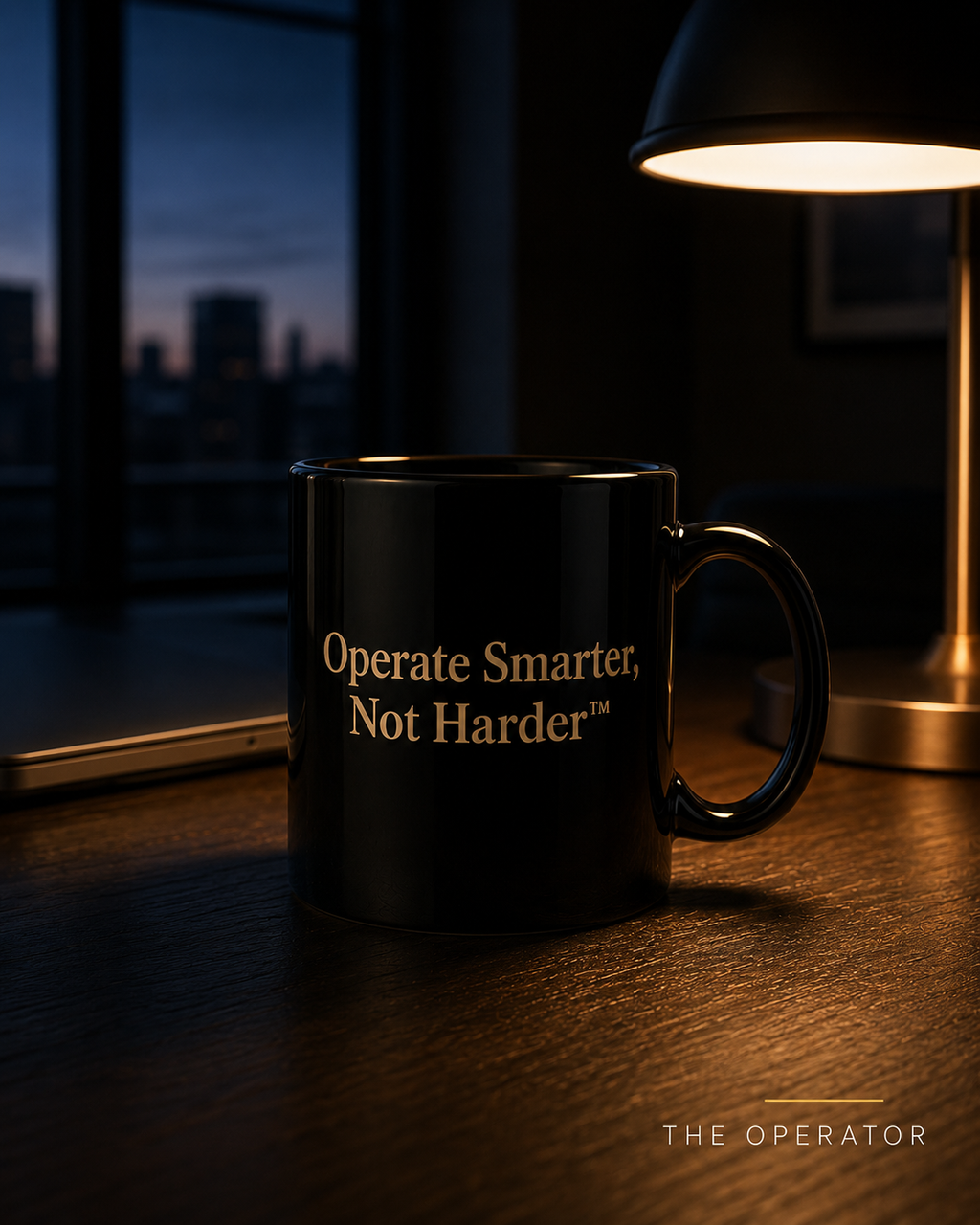 Operate Smarter Not Harder Mug — Signature Executive Ceramic Coffee Mug for Entrepreneurs | LUMENORA