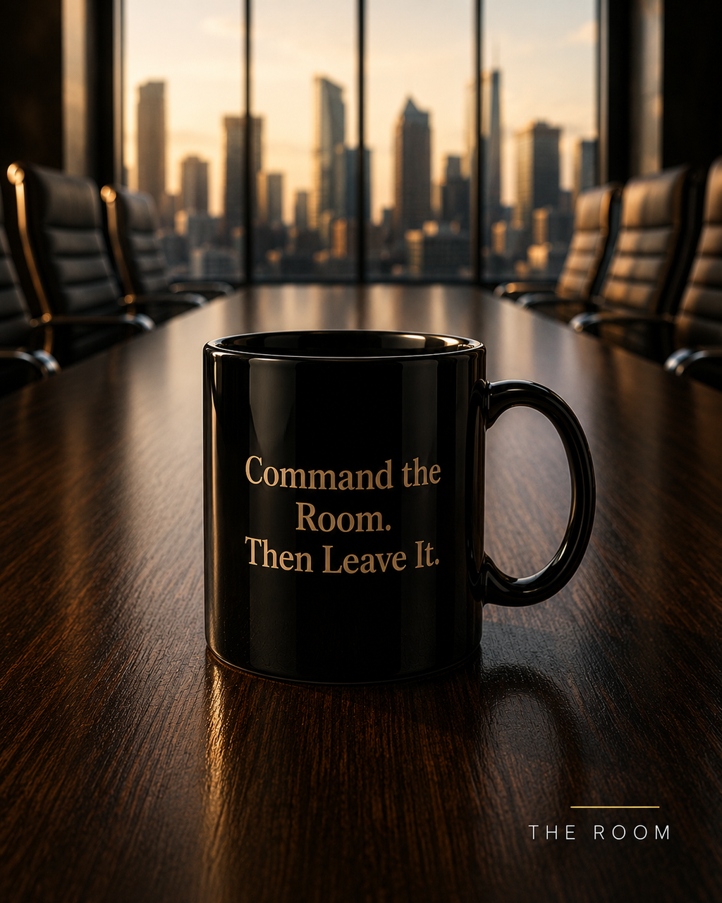 Command the Room Mug — Leadership & Boardroom Ceramic Coffee Mug for Executives | LUMENORA