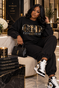 GOD Faith Over Fear Crewneck Sweatshirt — Christian Streetwear for Women