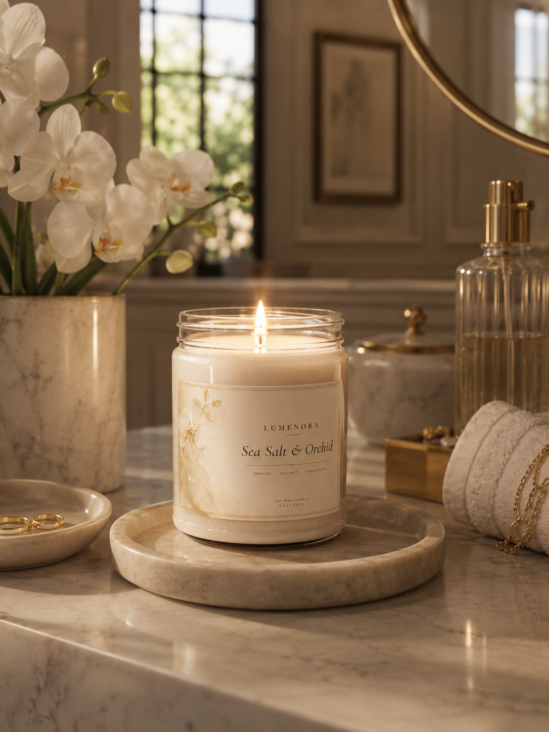 Sea Salt & Orchid Soy Candle