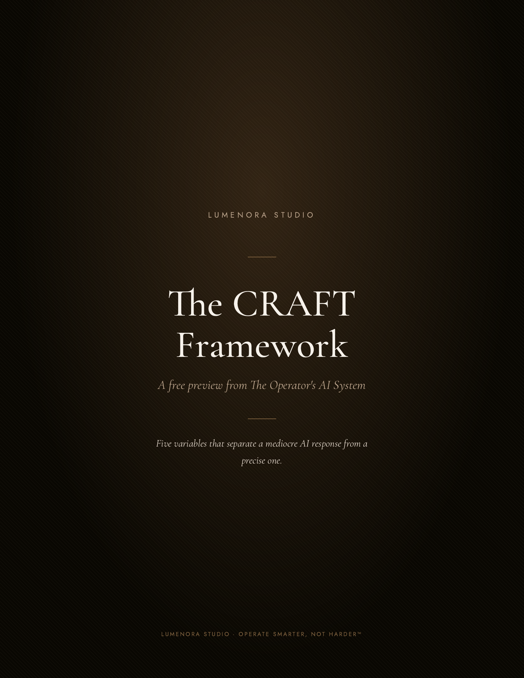 The CRAFT Framework